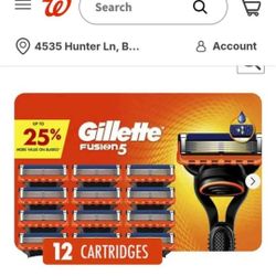 Gillette Fusion 5 Refills Retail $54