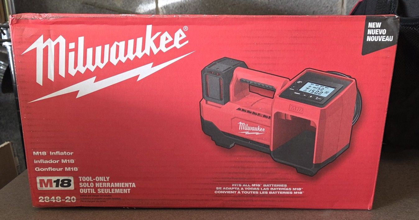 Milwaukee M18 Inflator  New In Box