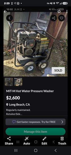 MIT-M Hot Water Pressure Washer