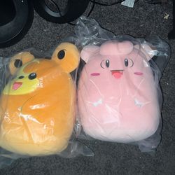 Pokémon Center Squishmallow Clefairy And Teddiursa
