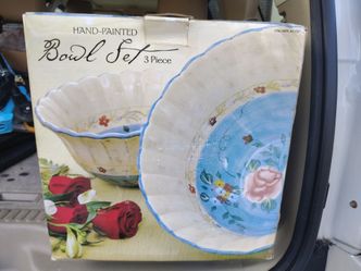 Hand painted Bowl set of 3