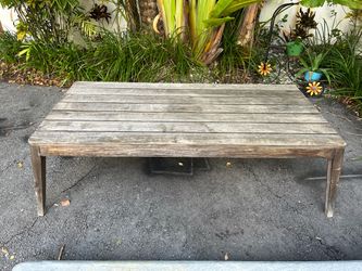 Big Beautiful Outdoor Wood Coffee Table