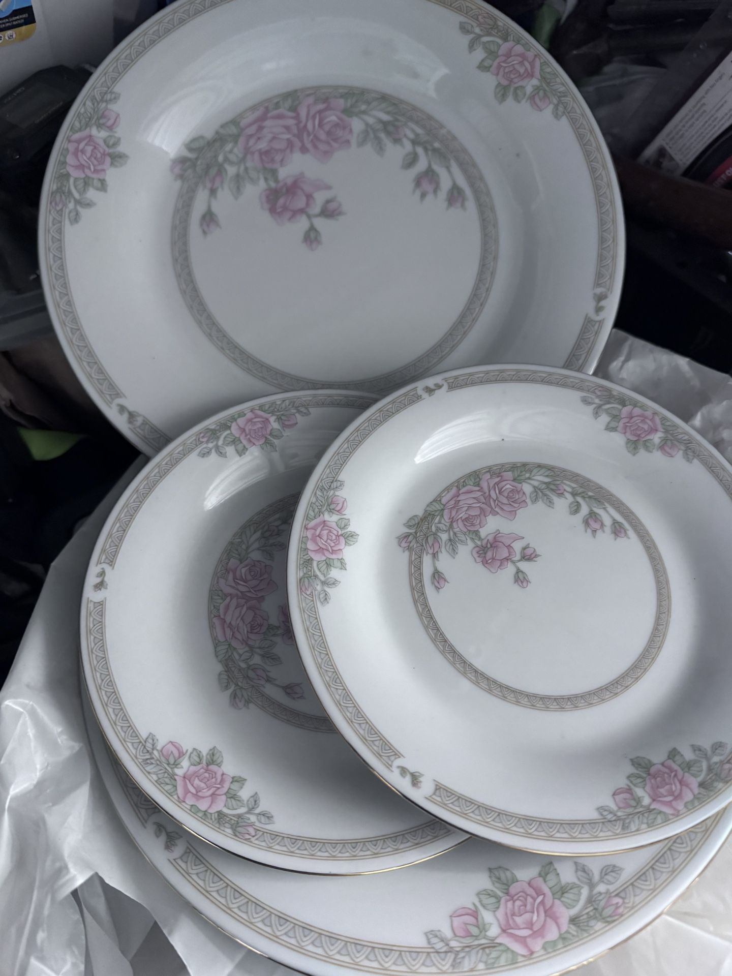Fine China Glass Plate Set