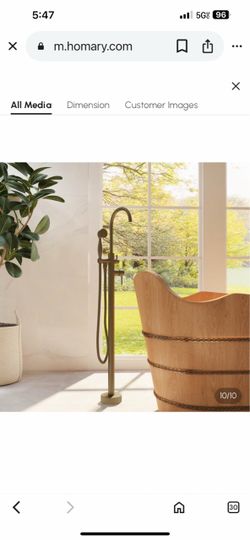 Single Handle Swirling Spout Freestanding Tub Faucet With Handshower Sh6