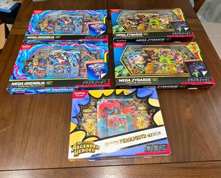 Pokemon TCG Premium Collection Box Lot of 5 Greninja Zygarde Feraligatr SEALED