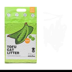 Michu Tofu Cat Litter Gen3 - Natural Clumping Tofu-Based Formula - Value Box 11 Lb
