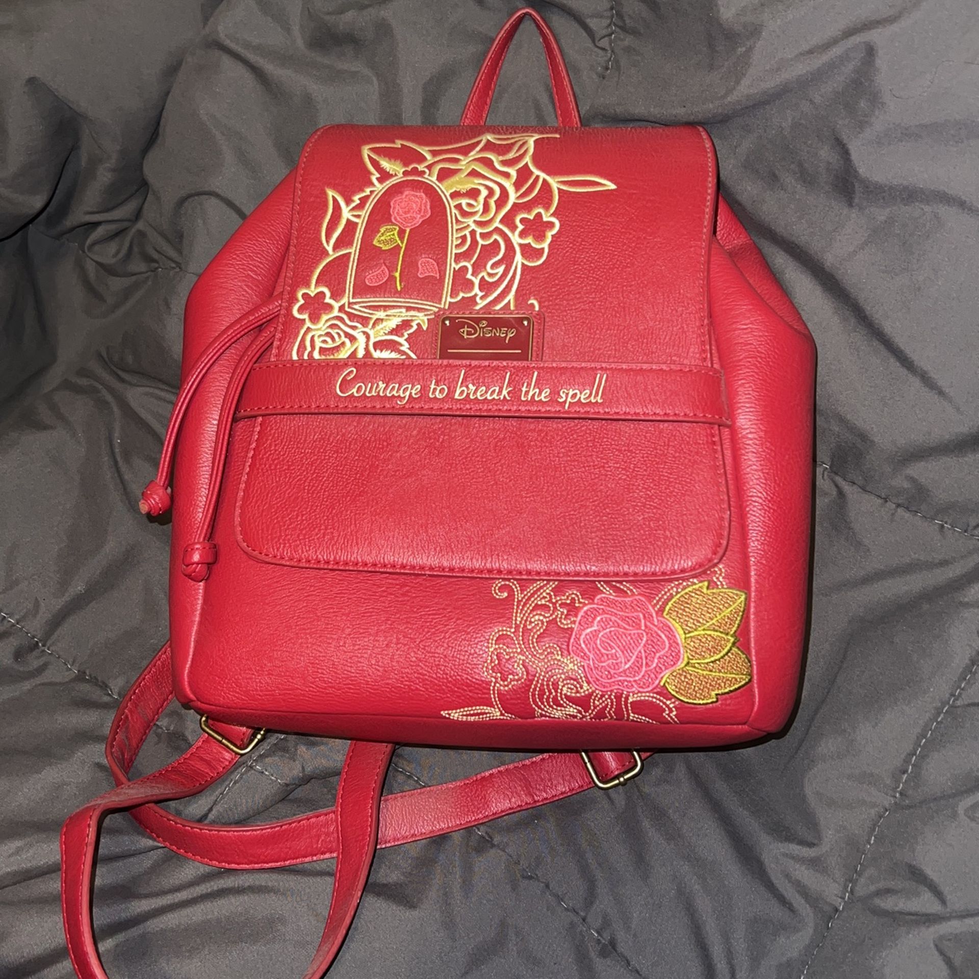 Loungefly Disney Beauty & Beast Courage Mini Backpack Like New Price Not Firm