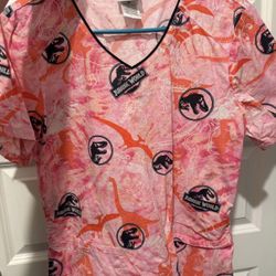 scrub top - jurassic park 