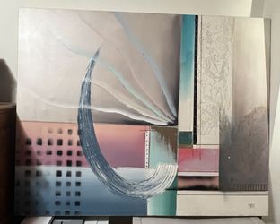 2 Huge Art Pieces. Hand Painted