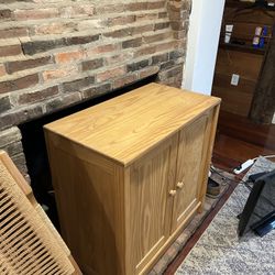 Two Large Wooden Cabinets 