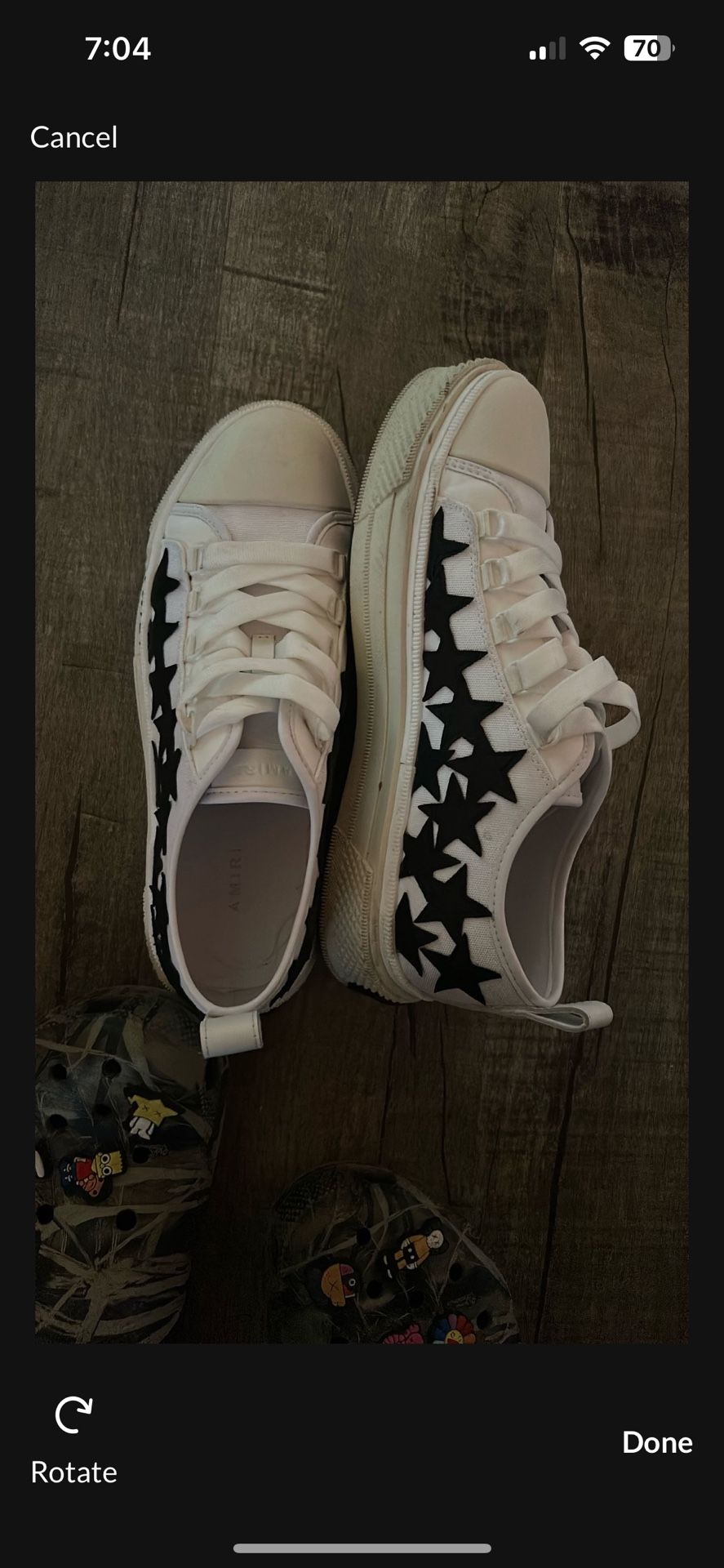 AMIRI Black And White Star Converse