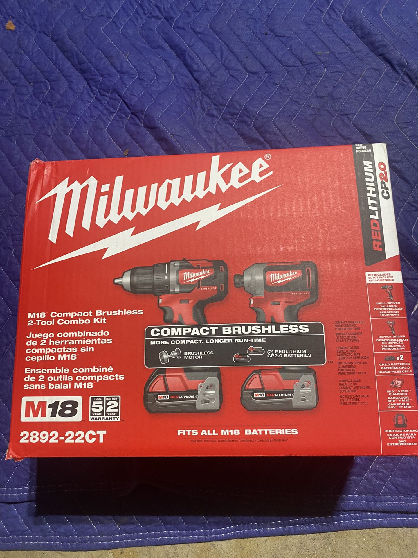Milwaukee Brushlessd 2 Tool Cambo  Kit 
