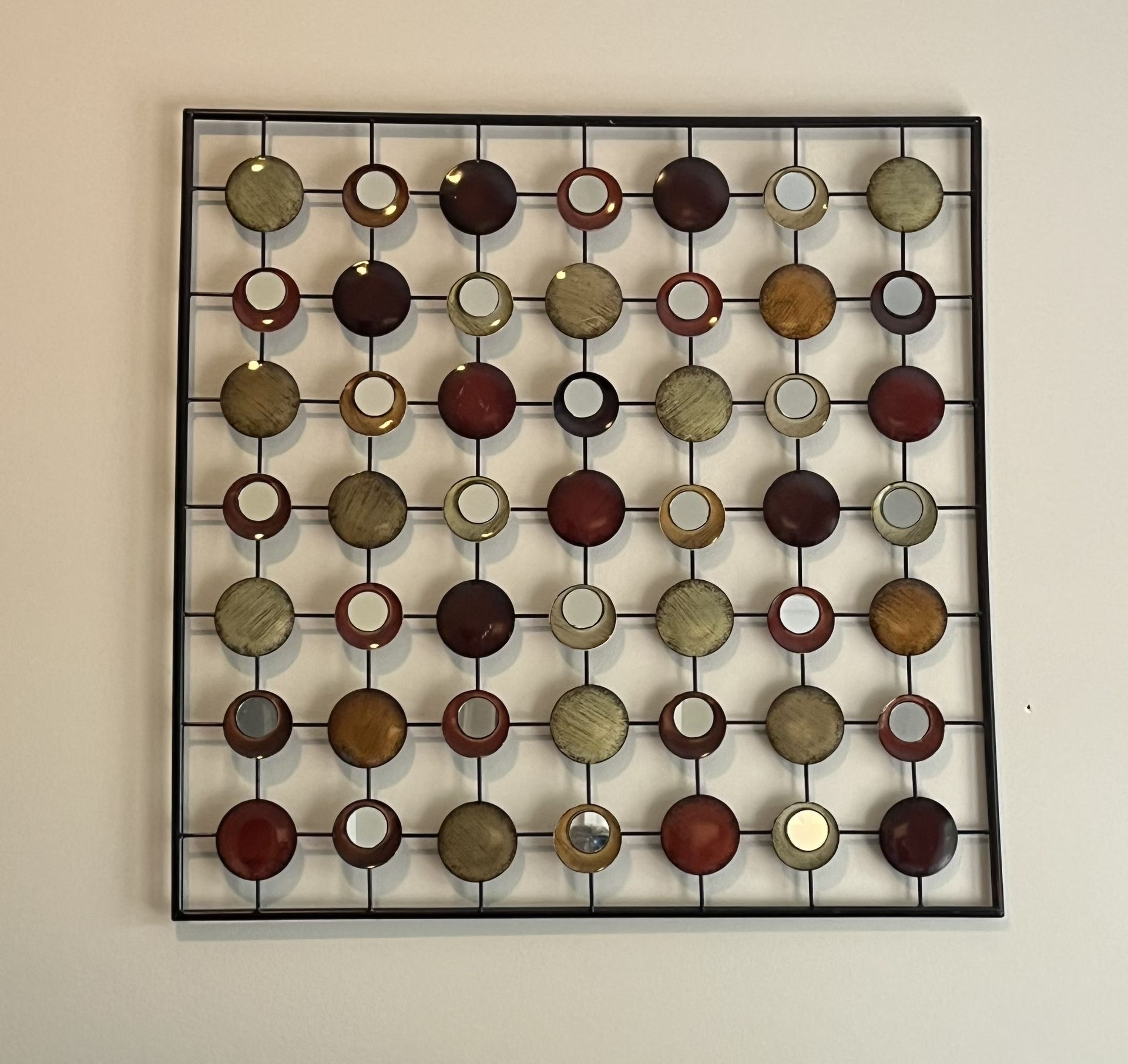 Art Work Metal Frame And Multi Color