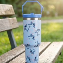 Disney Stitch Poses Stainless Steel Water Bottle 40oz