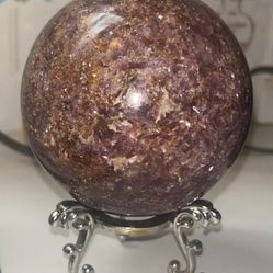 Lepidolite Sphere High Quality Sparkles Everywhere! 1046G!!