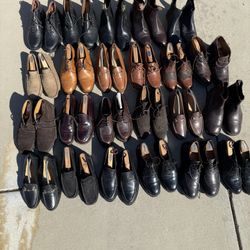 Genuine Italian Leather Dress Shoes from Top Brands and Designers - All Men’s Size 9.5 - EUC