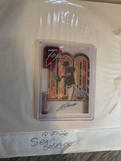 2025 Leaf Metal Cooper Pratt Auto Top 100 Die-Cut Red Pulsar 1/1 Brewers HOT ROOKIE!!