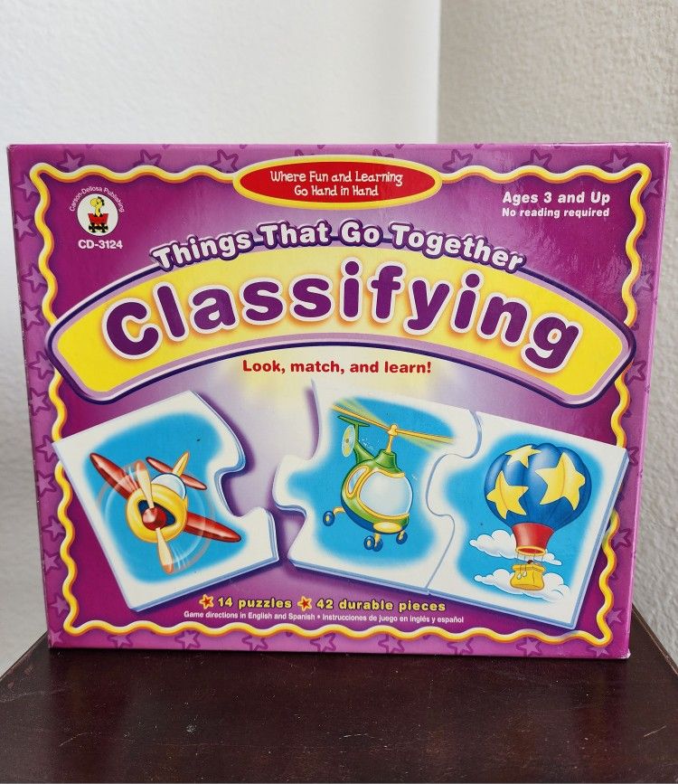 Things That Go Together Classifying Puzzle Game