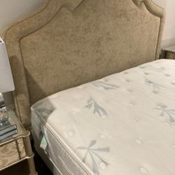 King Sized Mattress, Box Spring Frame and Headboard