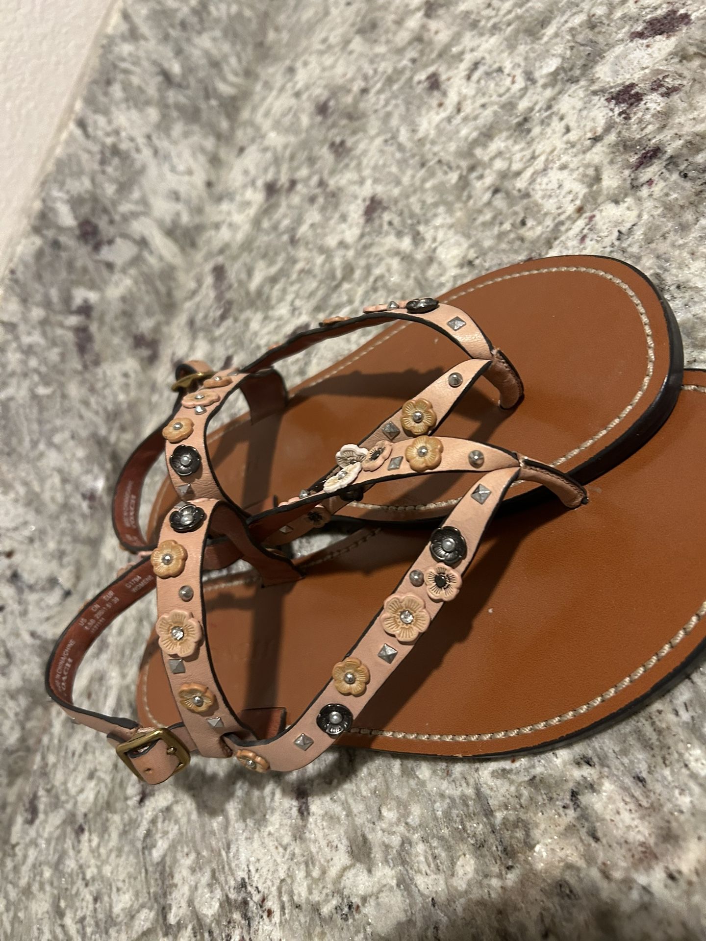 Coach Pink Sandals 8.5