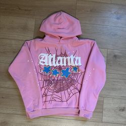 Pink Atlanta Sp5der Hoodie 