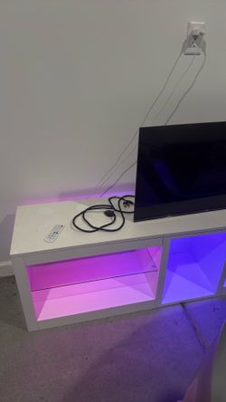 70 inch TV stand with LED lights