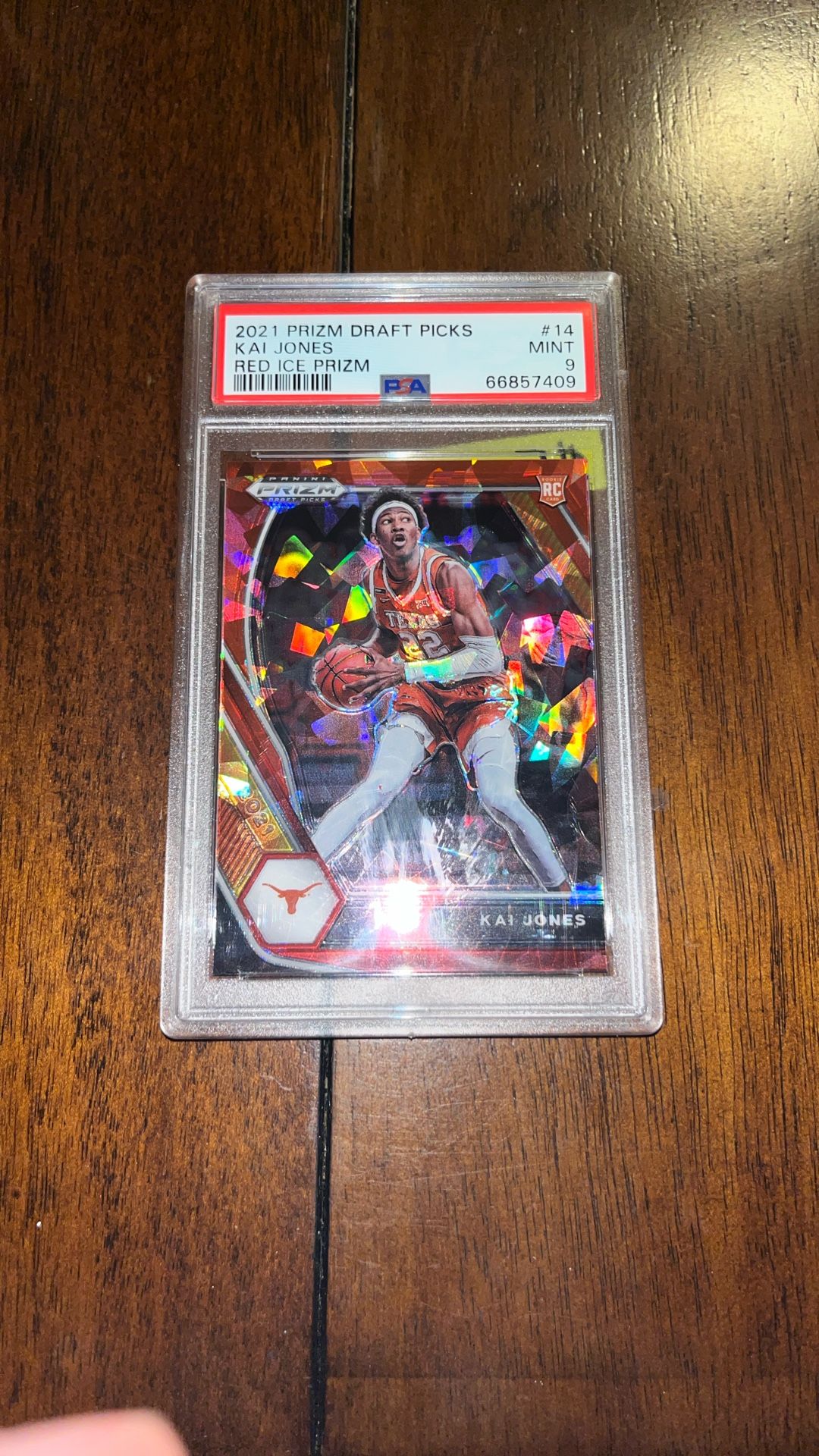 Kai Jones Red Ice Prizm PSA 9