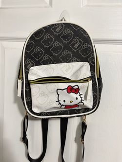 Hello Kitty Mini Backpack Black and White