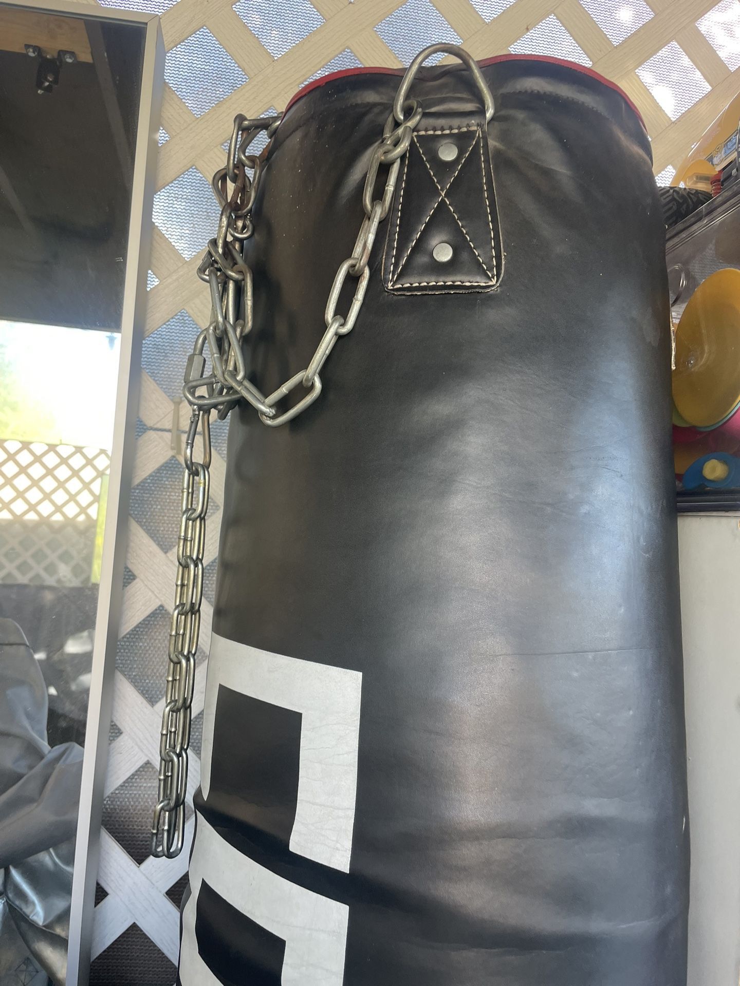 6 Ft. Thai Boxing punching Bag MMA Striking Kickboxing Filled+hanging Hardware & Chains Free Gloves