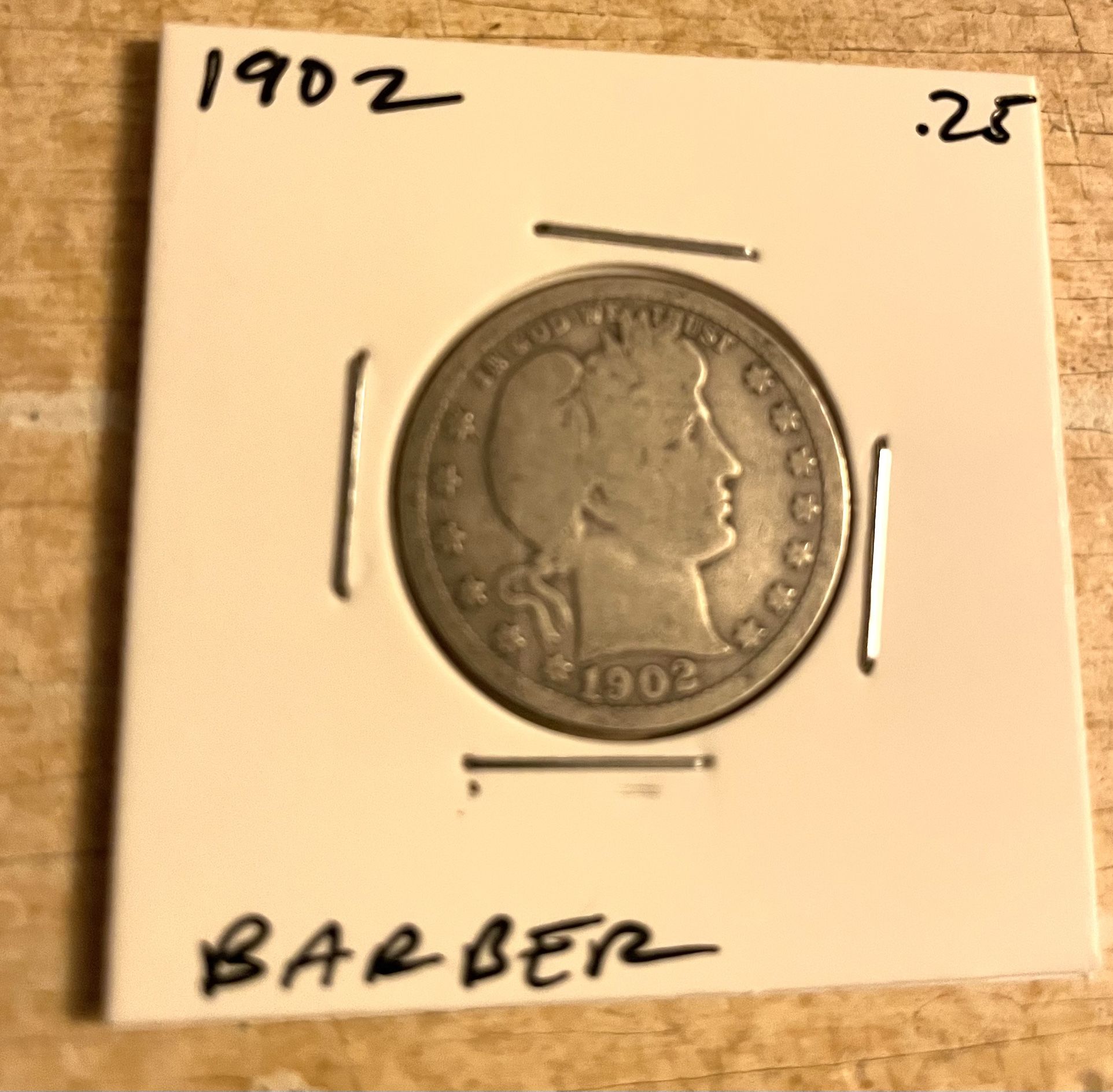 1902 Barber Quarter
