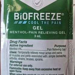 BioFreeze  Menthol Pain Relieving Gel