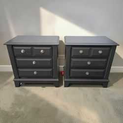 2 Black Nightstands 