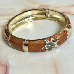 Turtle Enamel Bangle Bracelet 