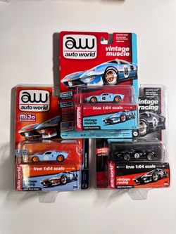 Auto World 1965 Ford GT40 1:64 Diecast Set of 3