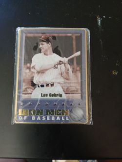 Lou Gehrig Iron Men of Baseball Card Set