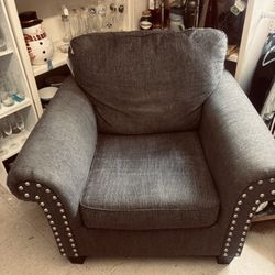 Grey  Arm Chair