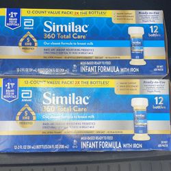 Similac 360 (2 Boxes) 12x2oz Bottles 