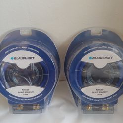BLAUPUNKT 2 SET 0 GAUGE CCA 5000W CAR AMPLIFIER INSTALL KIT