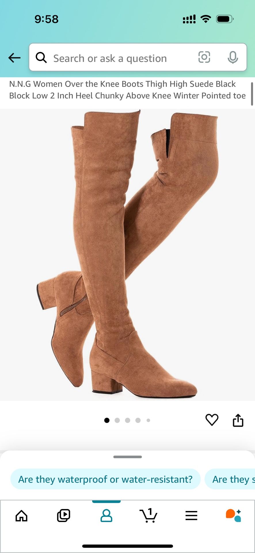 Thigh high Boots Size 8 Lightly Used