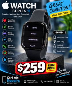 ⌚ Apple Watch Series 11 – 46MM – GPS – Like New!
🔥 ONLY $259 – FIRM PRICE