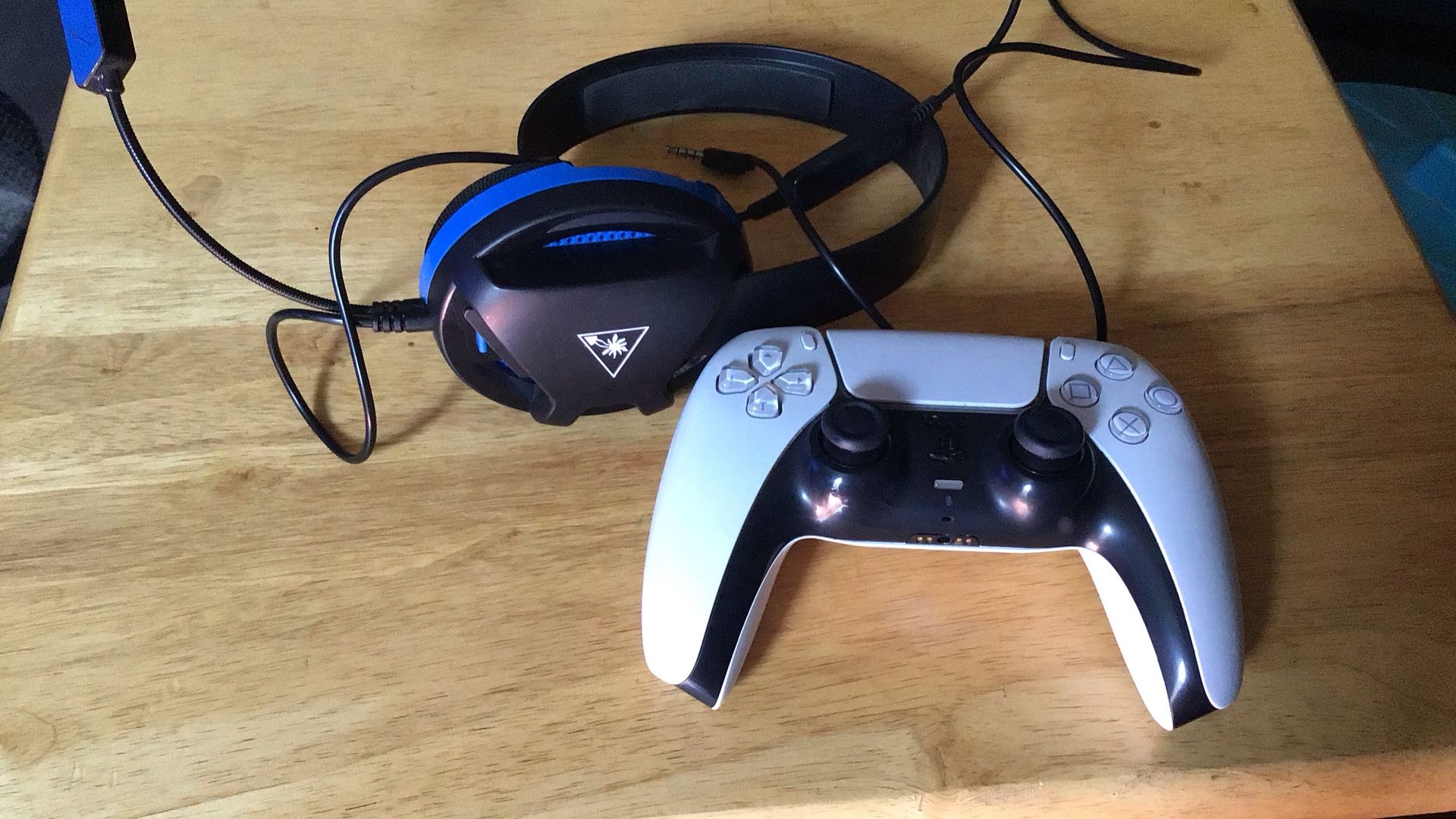 Used Headset And Ps Five Controller