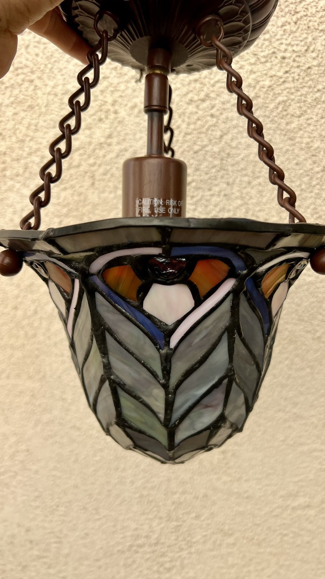 Tiffany-Style Hanging Pendant Light Ceiling Lamp 