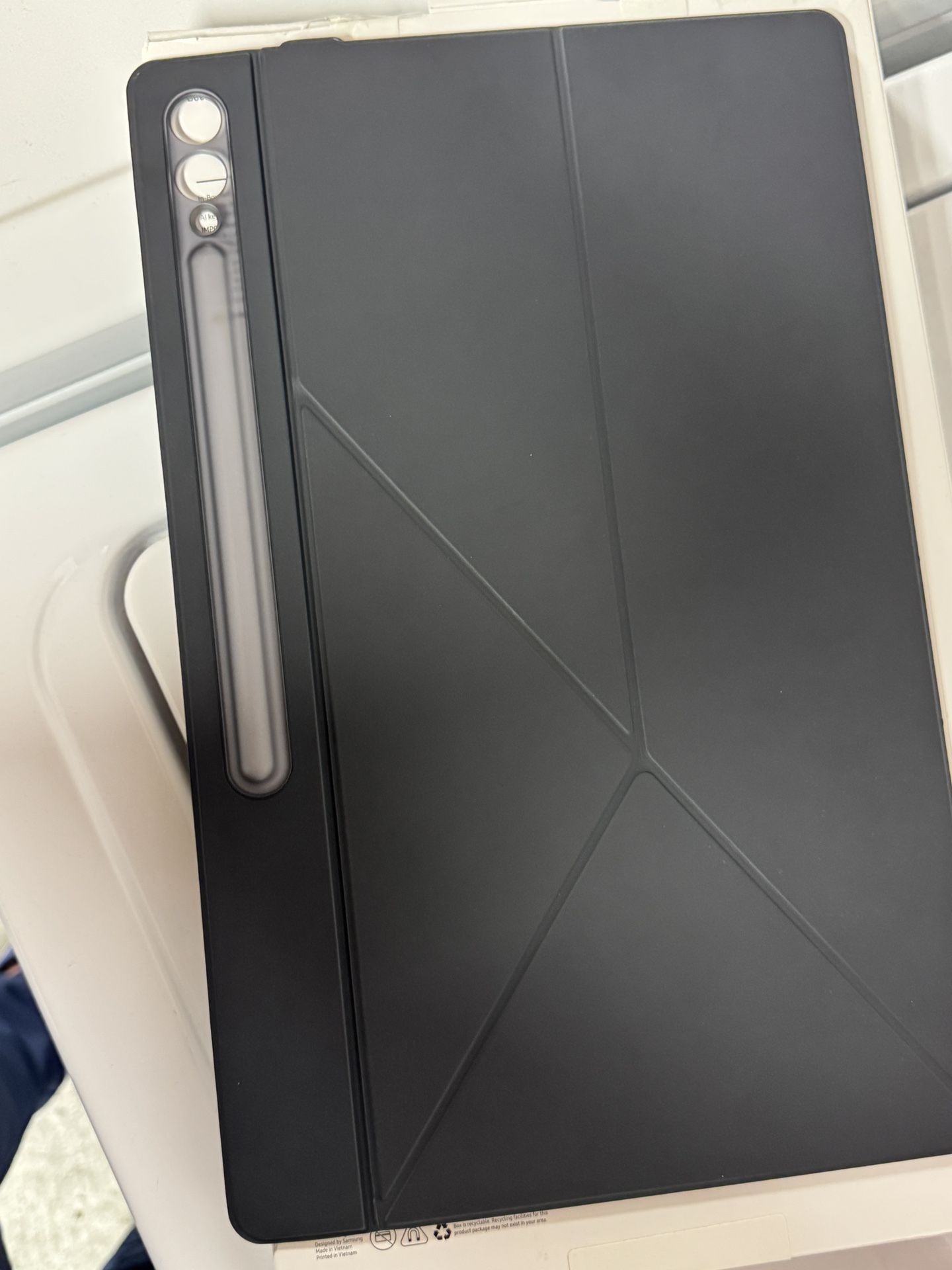 Used Samsung Galaxy Official Smart Book Cover for Tab S10 Ultra, S9 Ultra | Black | Protective Case