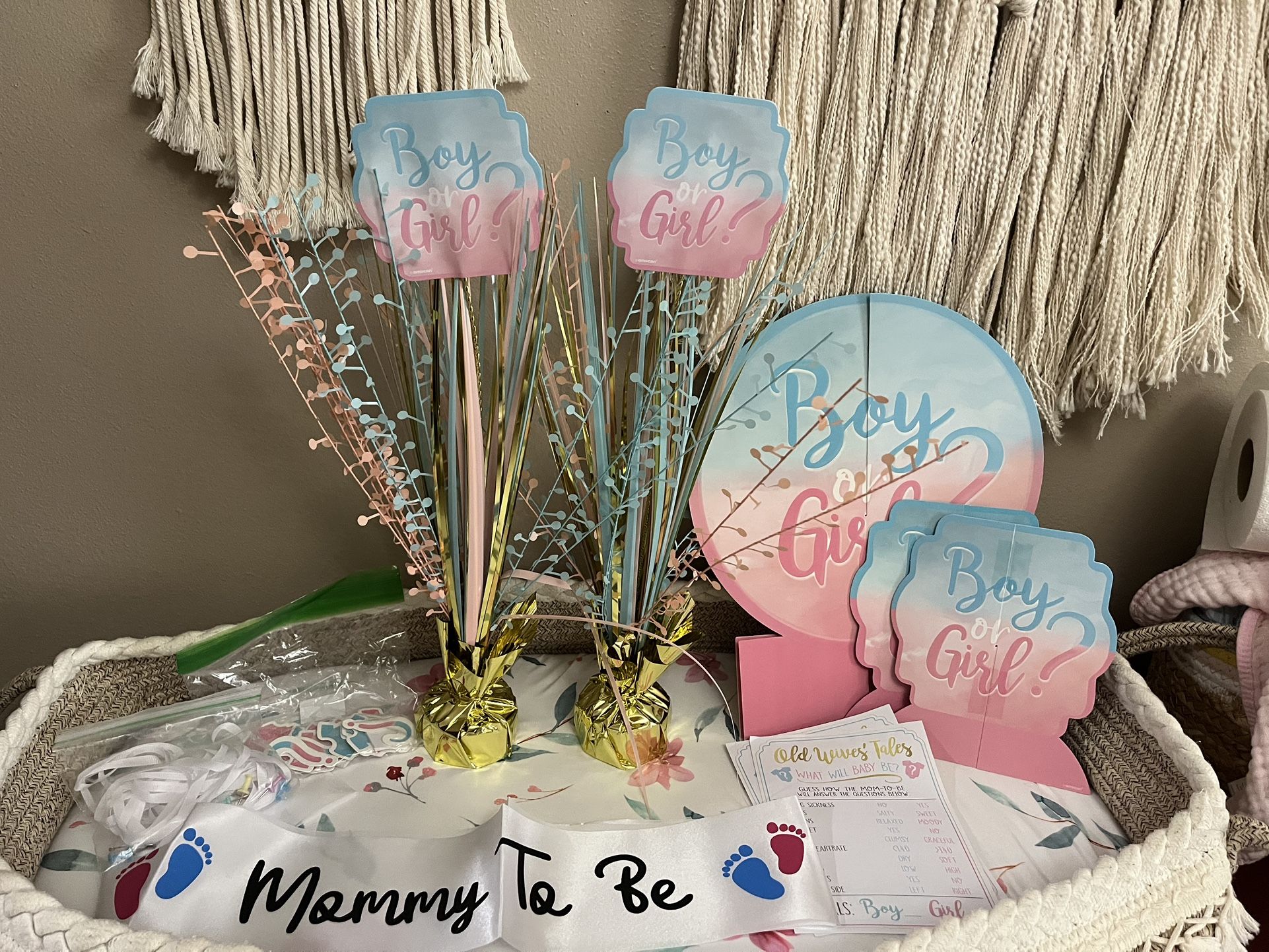 Gender Reveal Decorations