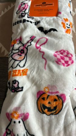 Halloween Cowgirl Super Soft Plush Throw 60x70 