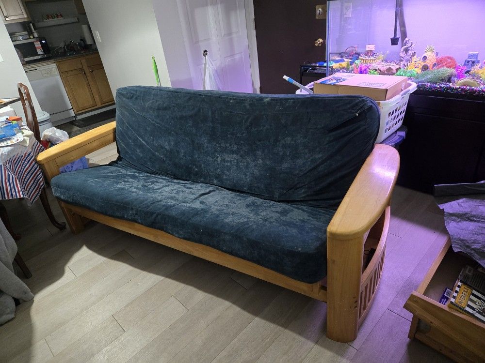 Wooden Futon And Mattress