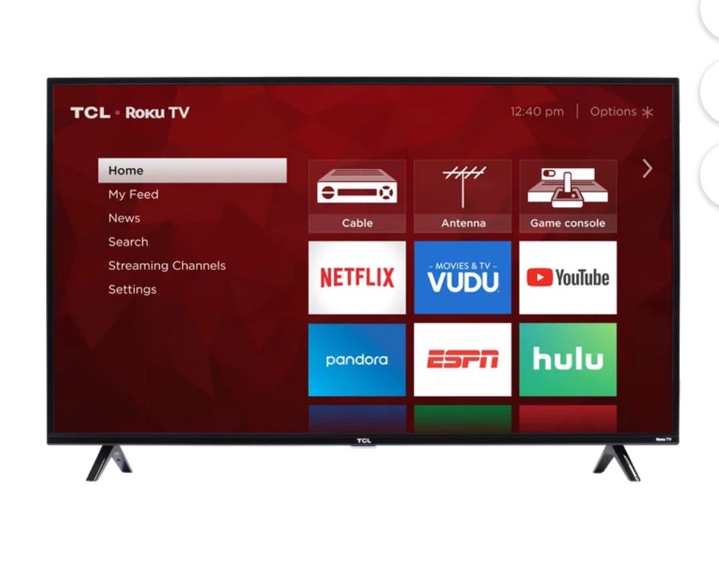 Tcl 50” Class 4 Series 4k Uhd Roku Smart Tv (no Remote) $165