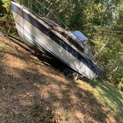 86 Wellcraft 260 Aft Cabin With 26 Ft Trailer 