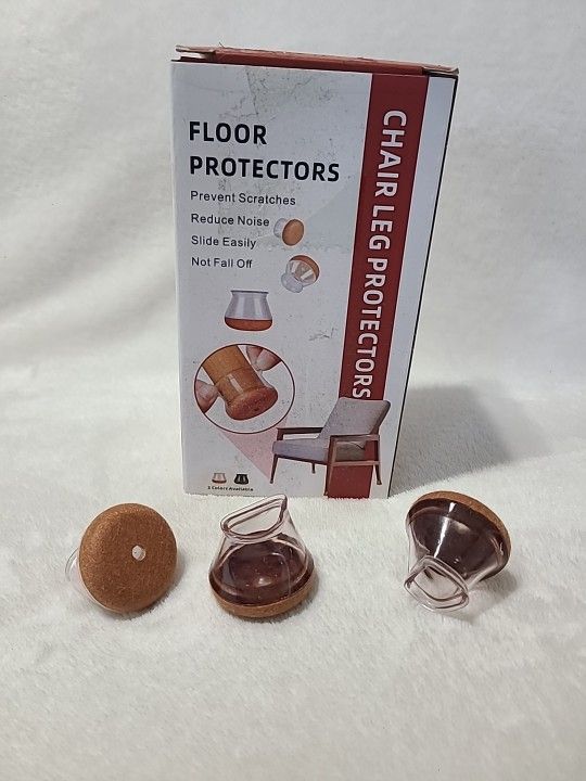 23 Pcs Chair Leg Floor Protectors for Hardwood Floors Clear Fit: .71"-1.1"