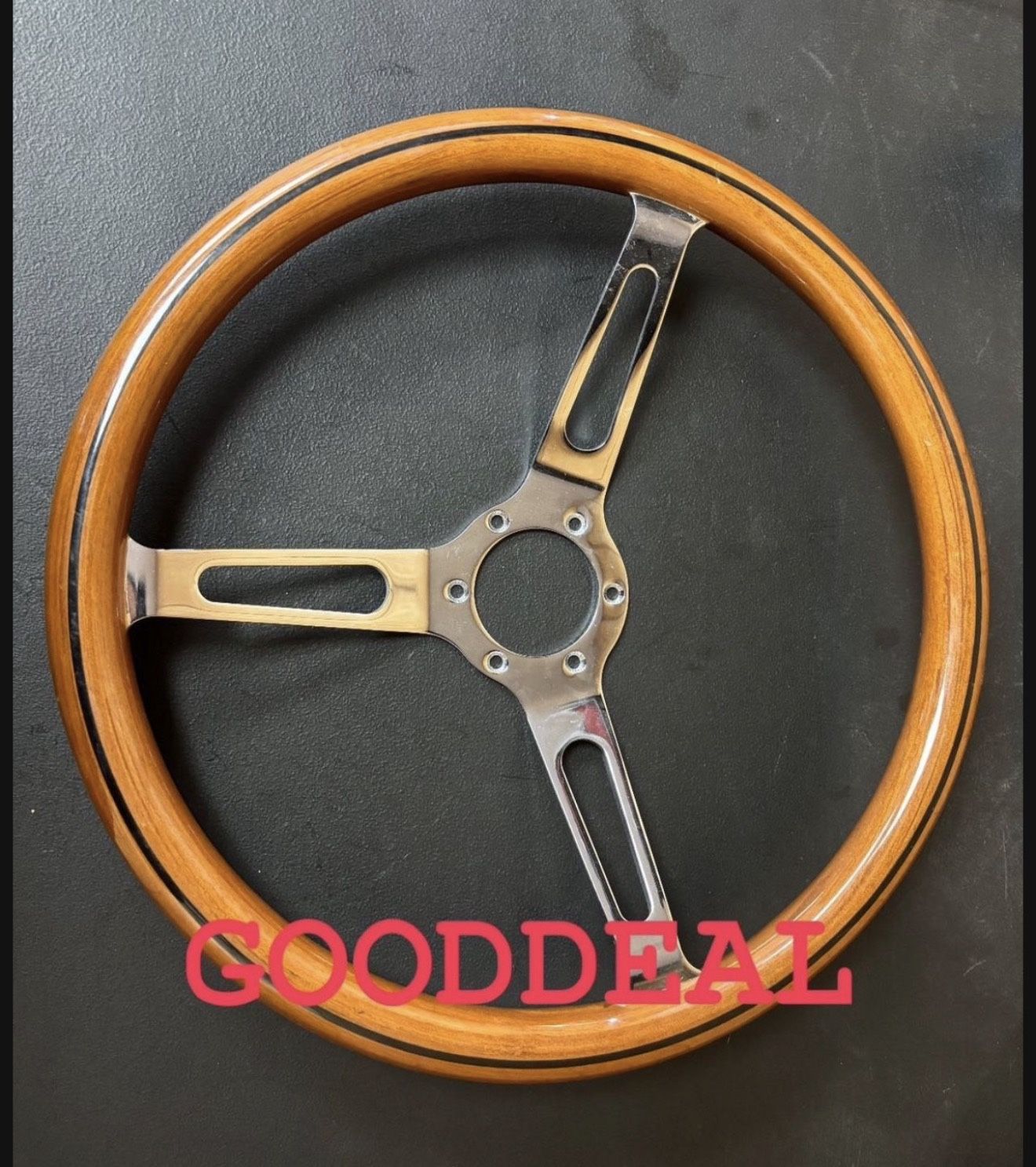 360mm Wood Steering Wheel Racing Classic